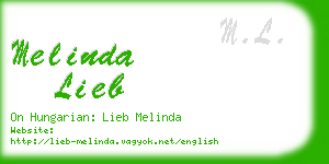 melinda lieb business card